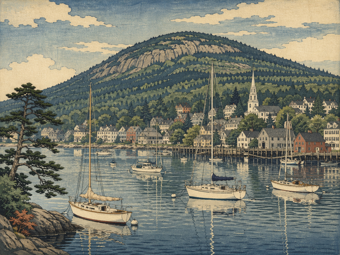 カムデンの港と丘