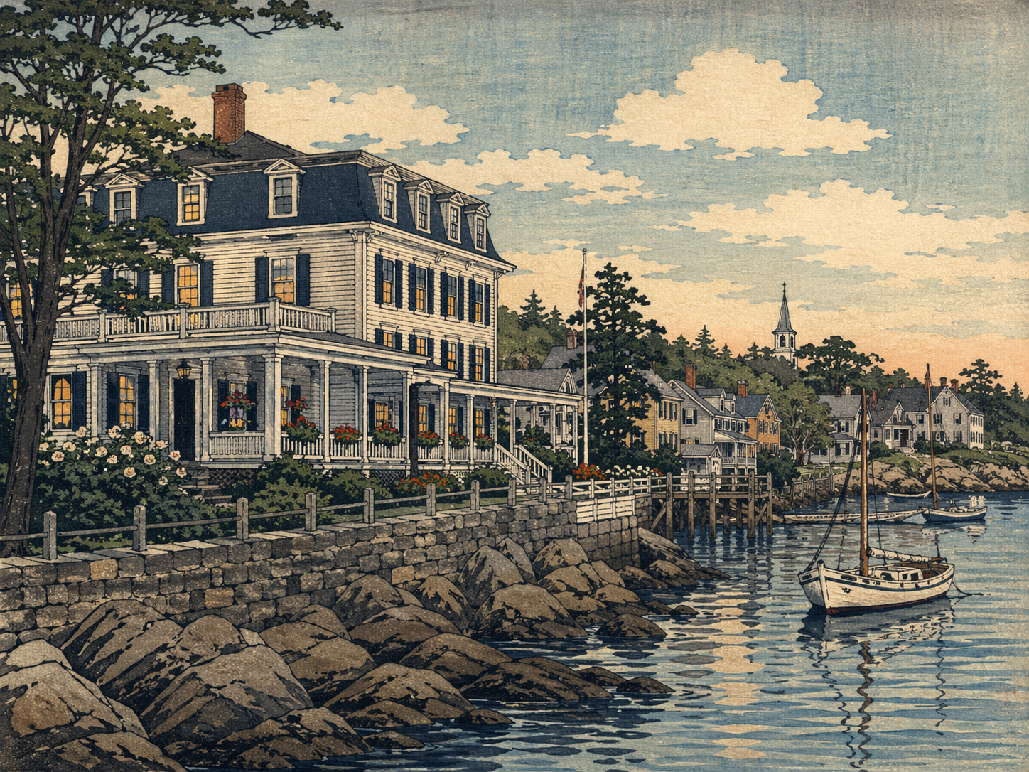 ケネバンクポートの海辺の村